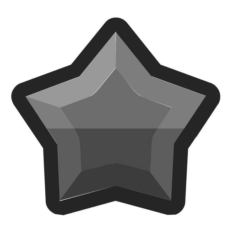 Diamond star 03-10 black outlined