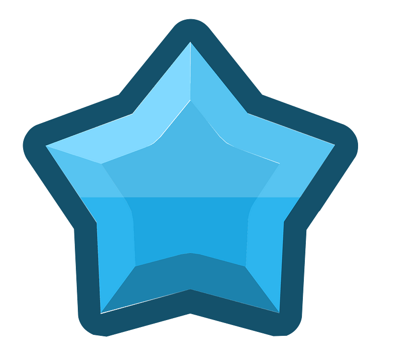 Diamond star 06-10 blue outlined