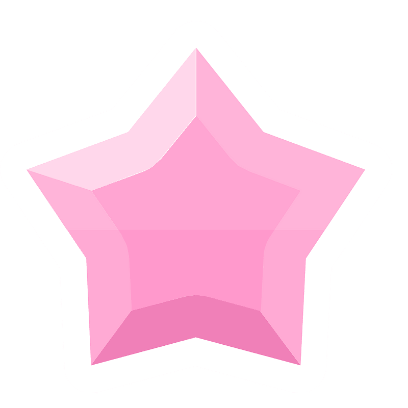 Diamond star 13-17 pink