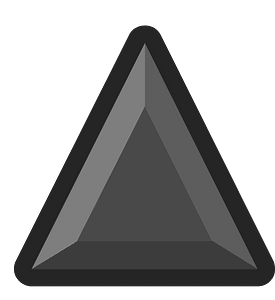 Diamond triangle 03-12 black outlined
