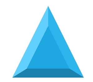 Diamond triangle 04-14 blue