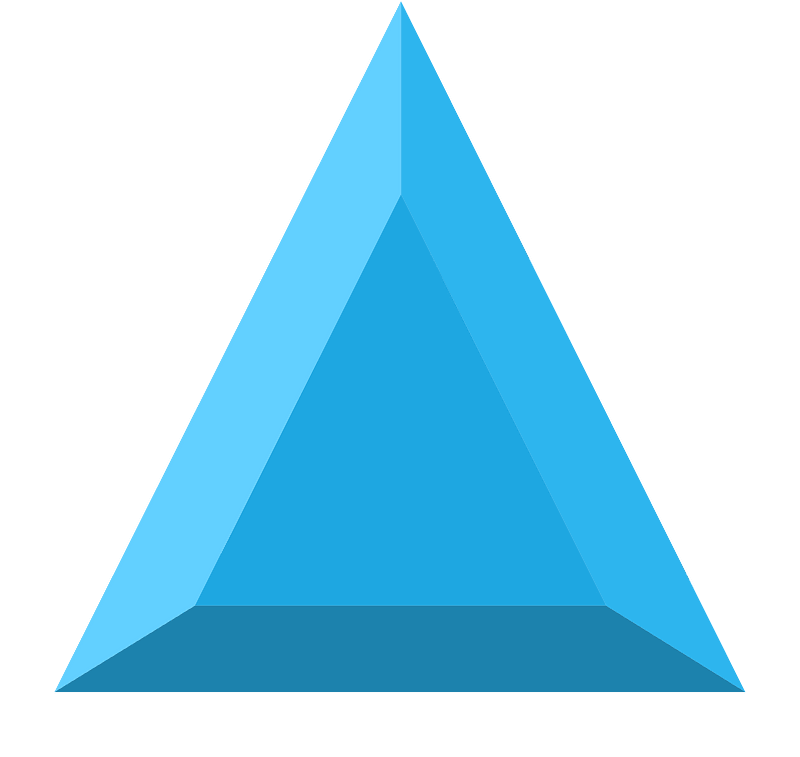 Diamond triangle 05-19 blue