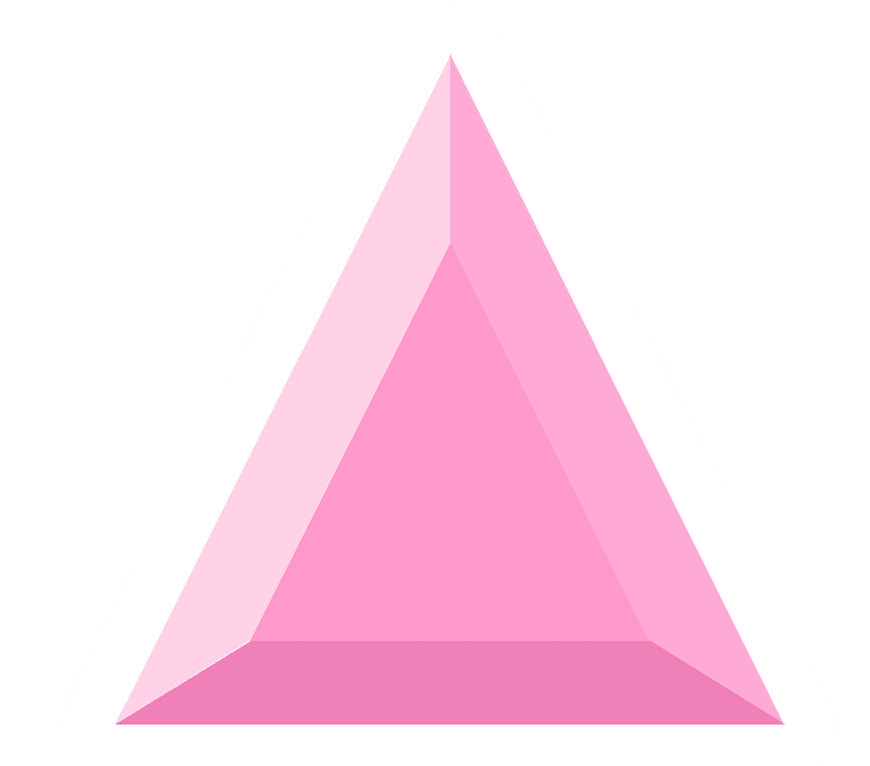 Diamond triangle 13-14 pink
