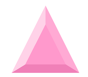 Diamond triangle 13-14 pink