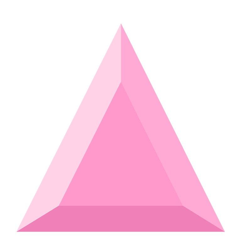 Diamond triangle 14-19 pink