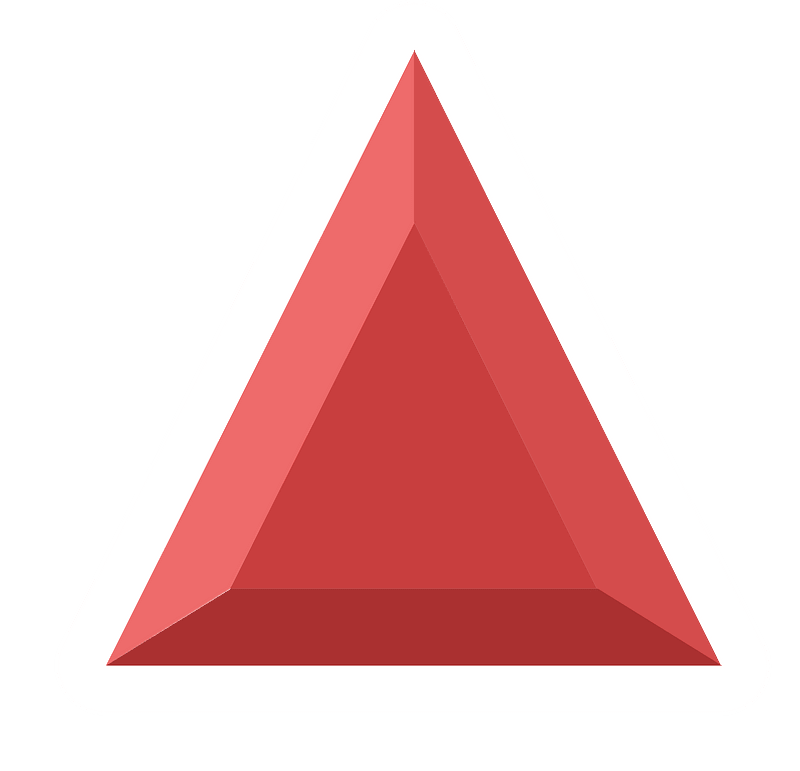 Diamond triangle 16-14 red