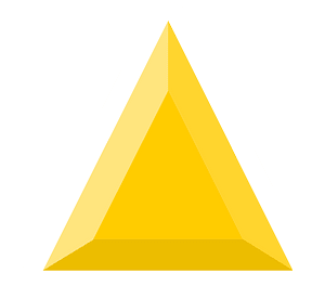 Diamond triangle 19-14 yellow