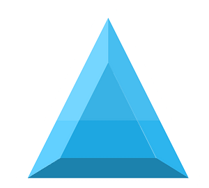 Diamond triangle 04-10 blue