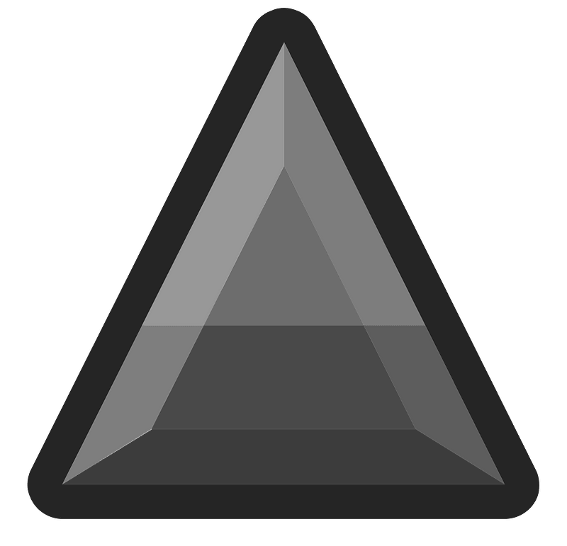 Diamond triangle 03-08 black outlined