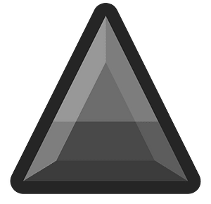 Diamond triangle 03-08 black outlined