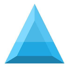 Diamond triangle 05-07 blue