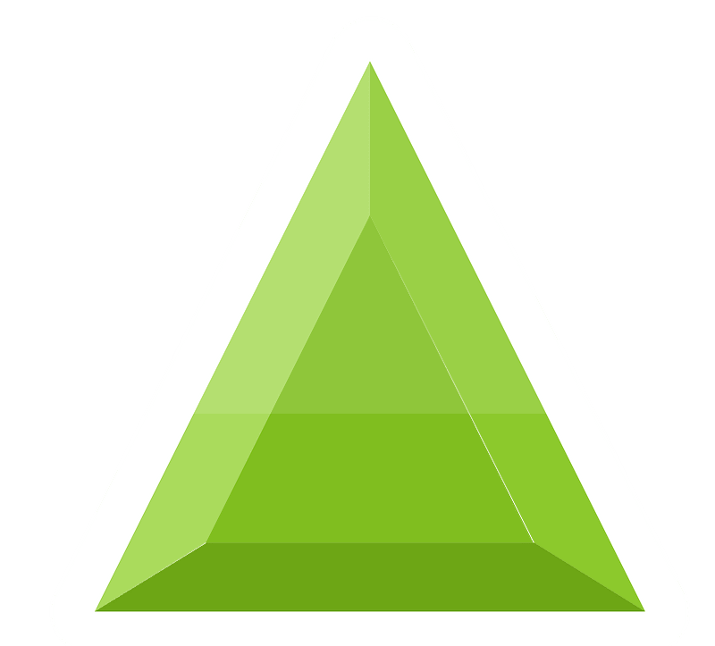 Diamond triangle 07-10 green