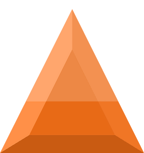 Diamond triangle 11-07 orange