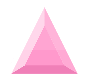 Diamond triangle 13-10 pink