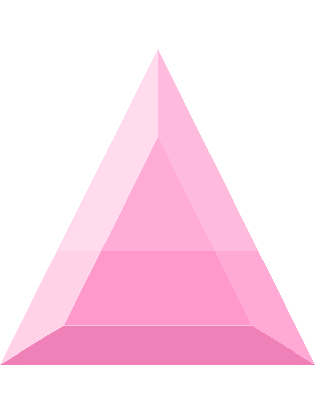 Diamond triangle 14-07 pink