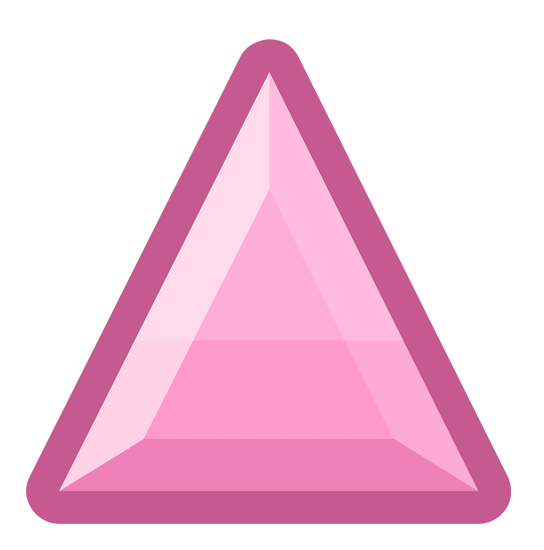 Diamond triangle 15-08 pink outlined