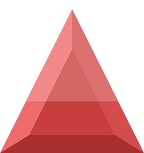 Diamond triangle 17-07 red