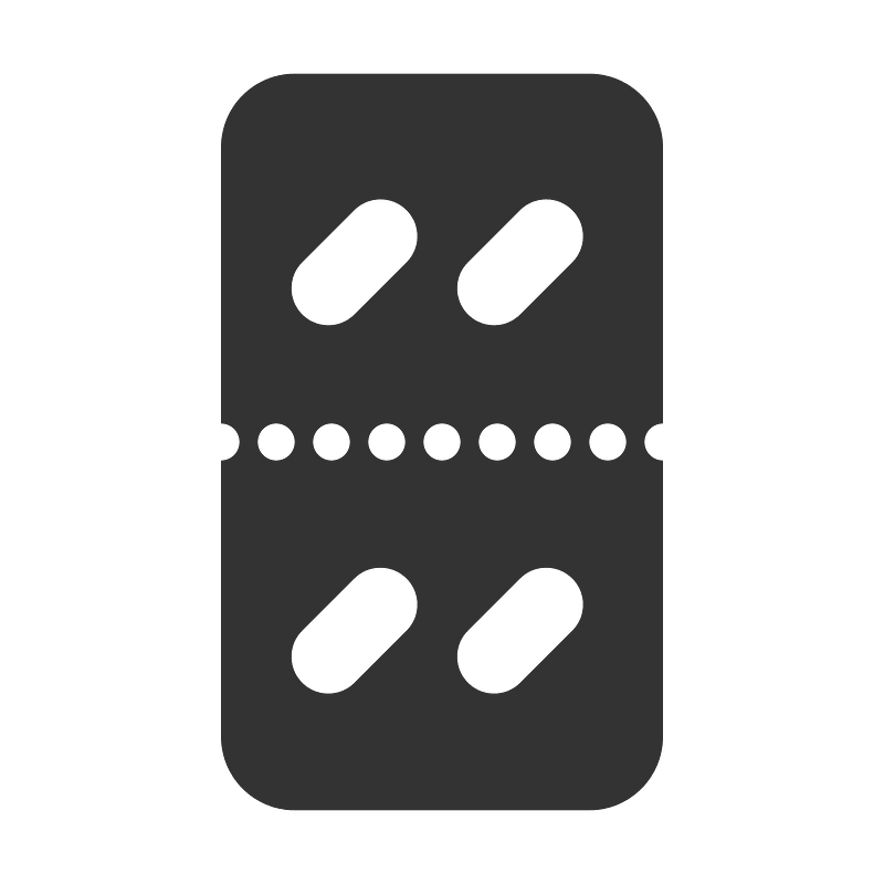 Blister pills oval x4