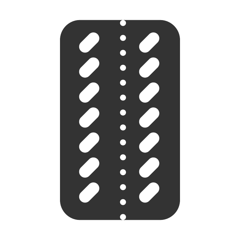 Blister pills oval x14