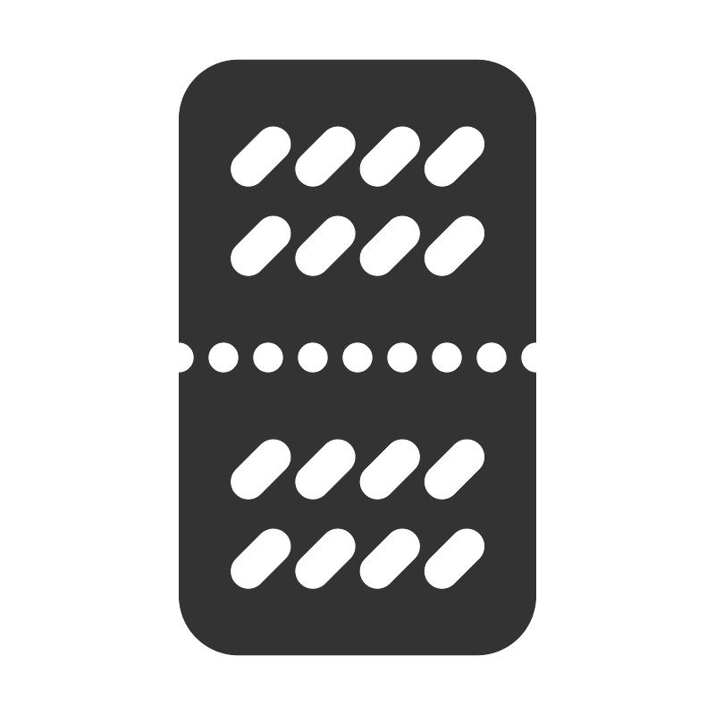 Blister pills oval x16
