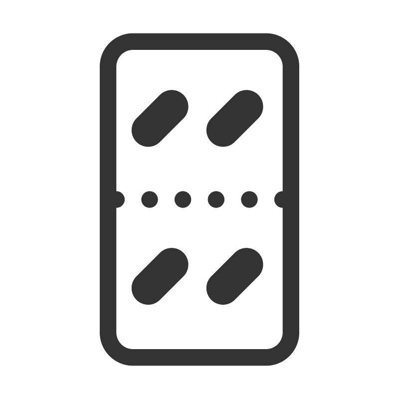 Blister pills oval x4