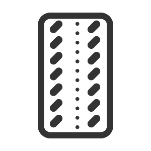 Blister pills oval x14