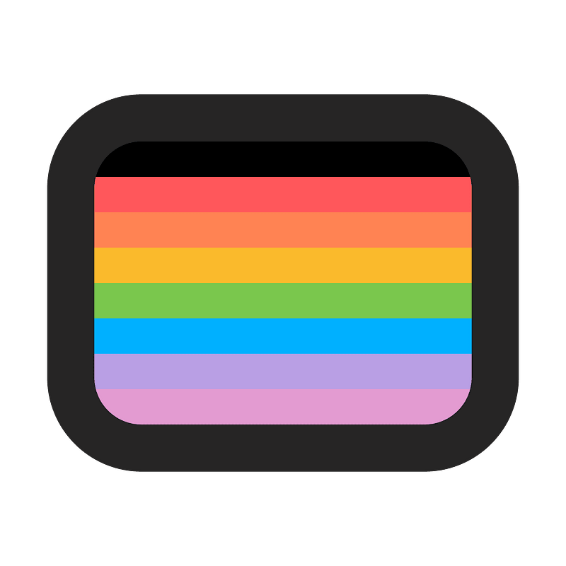 Lgbt flag bordered