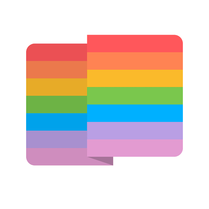 Gay flag waved