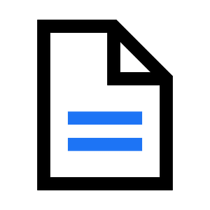 File with blue word document