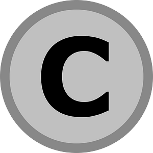 Silver medal icon (С initial)