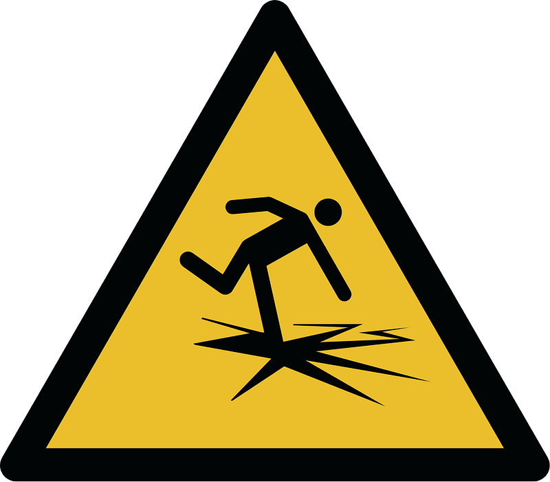 ISO 7010 W043 warning; thin ice