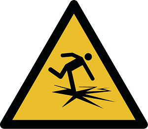 ISO 7010 W043 warning; thin ice