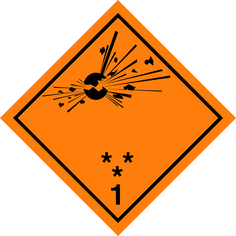 UN transport pictogram - 1 (asterisks)