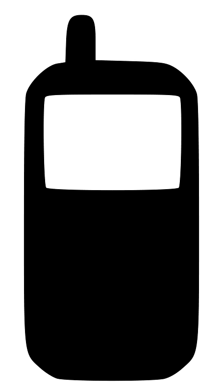Cell phone icon black