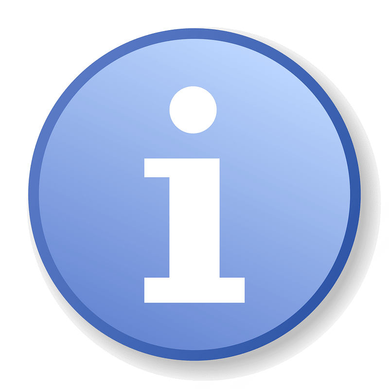 Information icon with gradient background