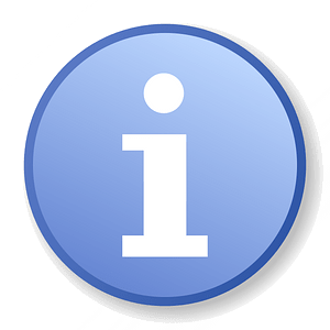 Information icon with gradient background