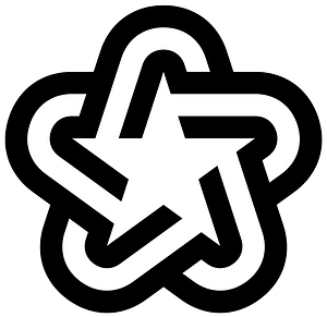 United States Bicentennial star 1976 (monochrome)