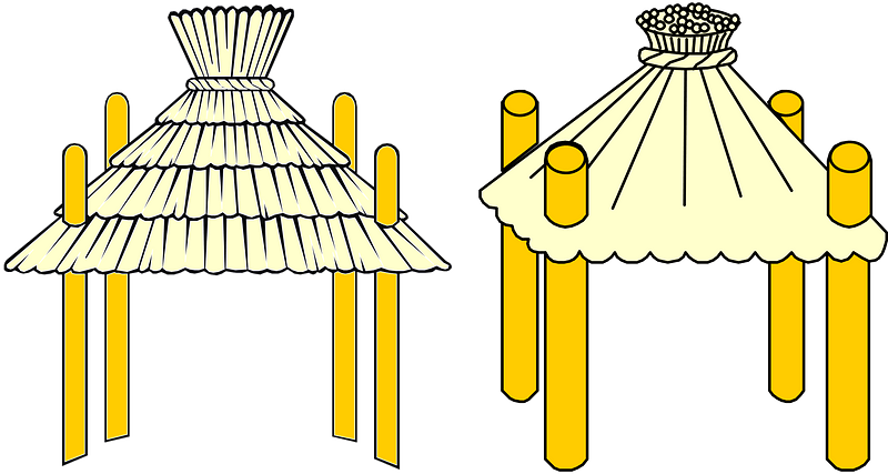 2 × Meuble héraldique Bróg