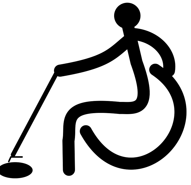 Wheelchair curling - Paralympic pictogram