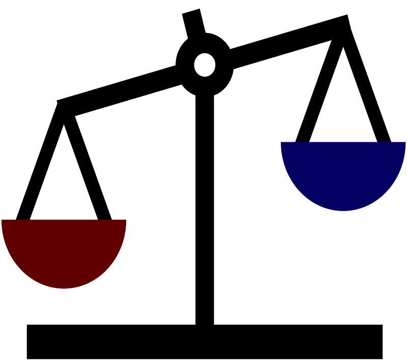 Unbalanced scales simpler