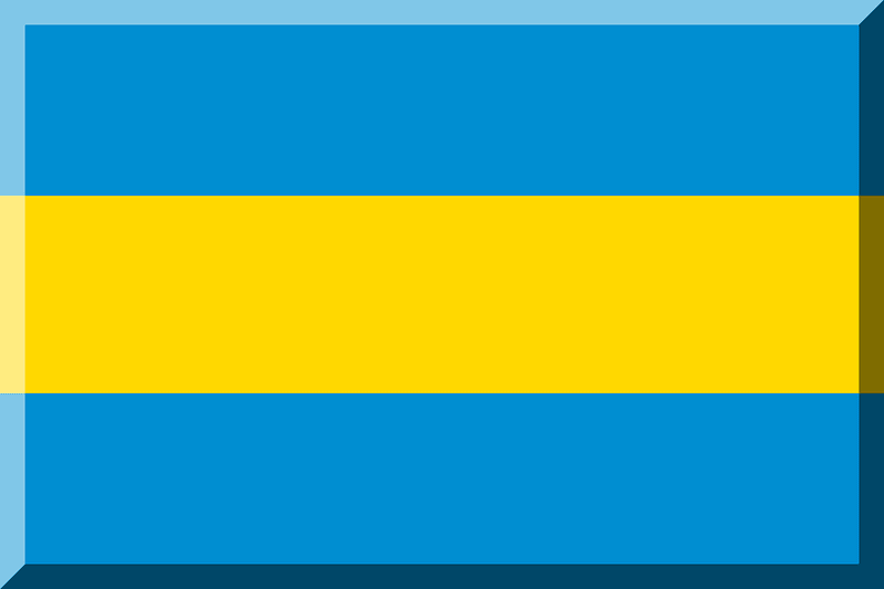 600px HEX-008ED1 background HEX-FFD800 stripe