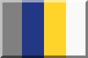 Flag - Grey, blue, yellow and white