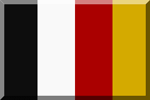 Flag - Black, white, red, gold