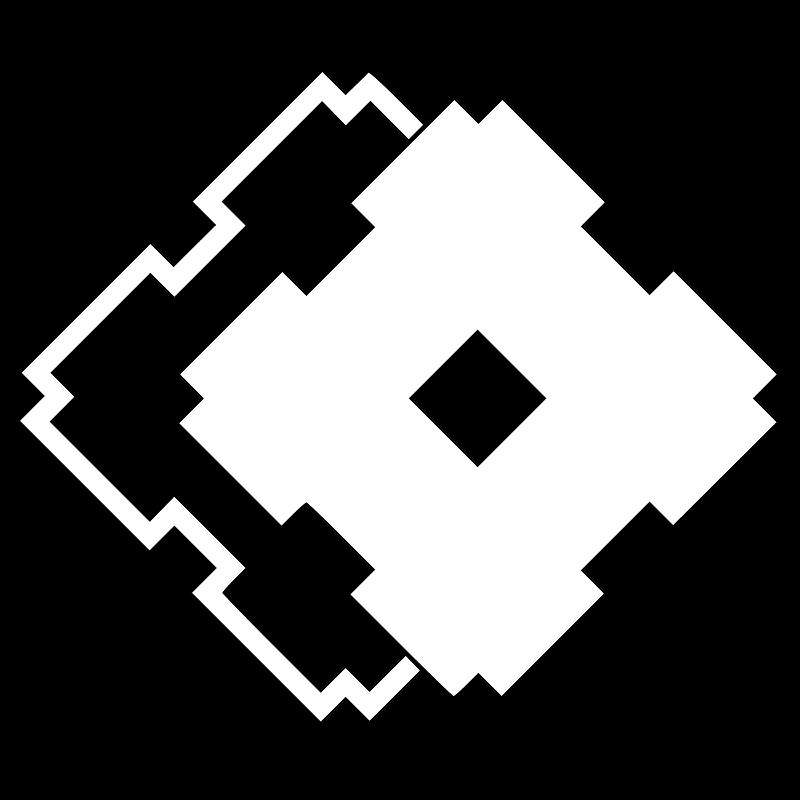 Japanese Crest Kasane Izutsu inverted