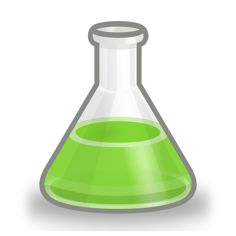 Conical flask green