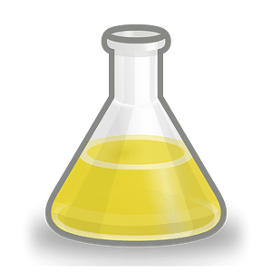 Conical flask yellow