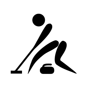 Curling pictogram flipped
