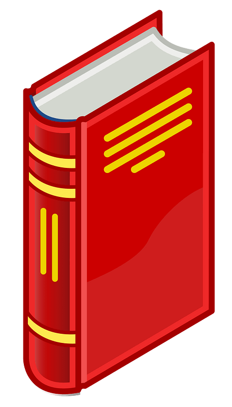 Book icon (closed) - Red and gold