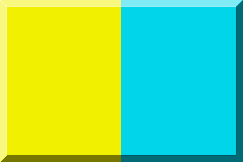 Flag - Yellow and turquoise