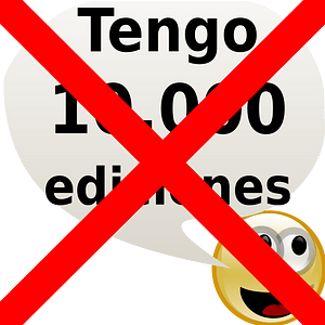 Detesta alardear del numero de ediciones
